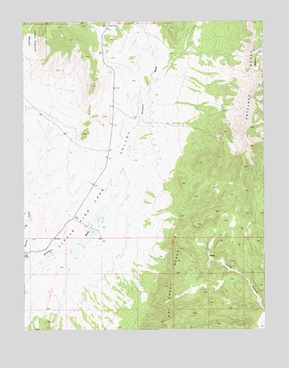 Fish Springs NE, NV USGS Topographic Map