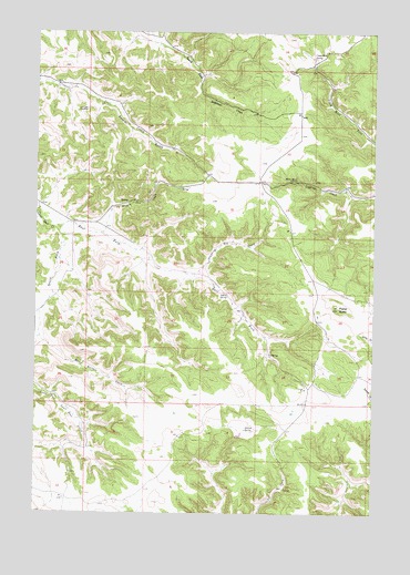 Fisher Butte, MT USGS Topographic Map