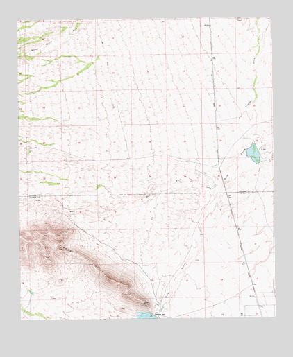 Fisher Hills, AZ USGS Topographic Map