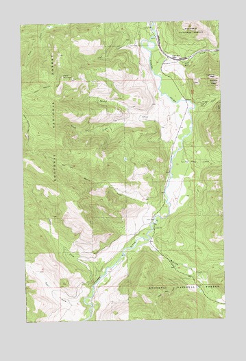 Fisher Mountain, MT USGS Topographic Map