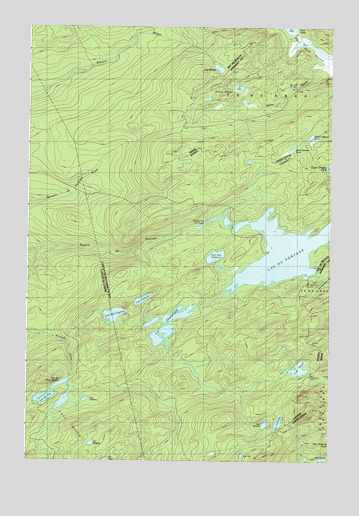 Fisher Ponds, ME USGS Topographic Map