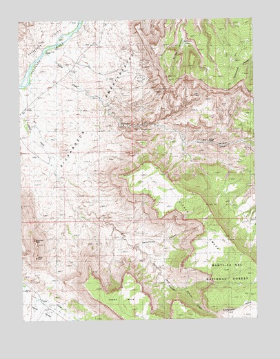 Fisher Towers, UT USGS Topographic Map