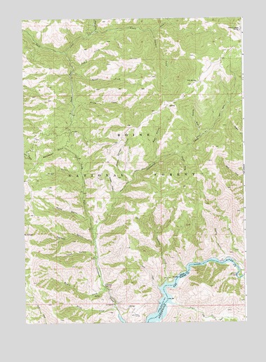 Arrowrock Reservoir NE, ID USGS Topographic Map