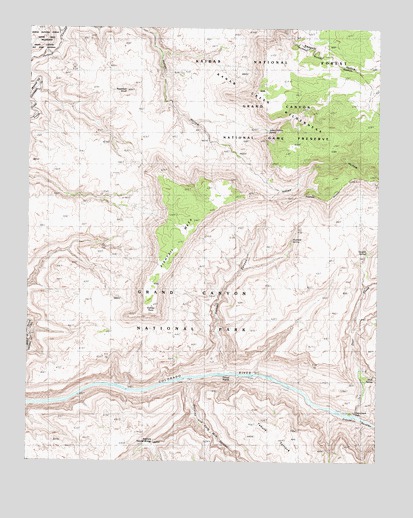 Fishtail Mesa, AZ USGS Topographic Map