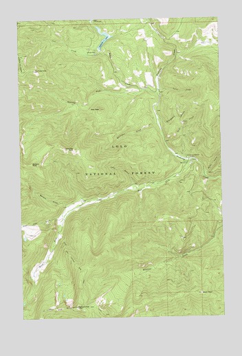 Fishtrap Lake, MT USGS Topographic Map