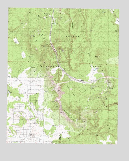Fitzgerald Hill, AZ USGS Topographic Map