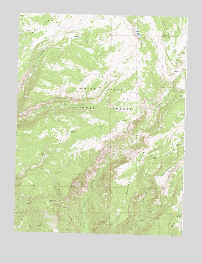 Adams Lake, CO USGS Topographic Map