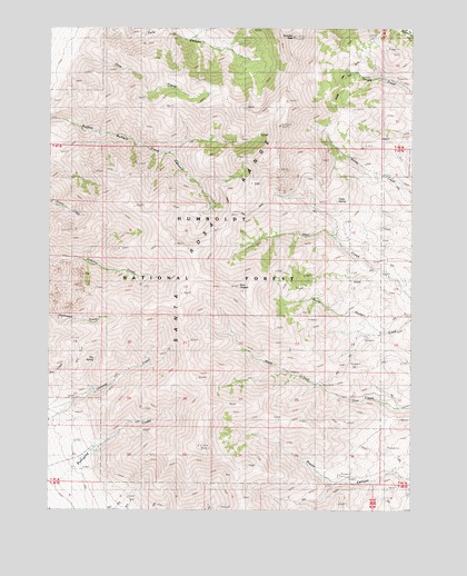 Five Fingers, NV USGS Topographic Map