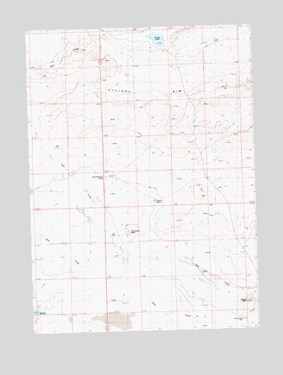 Five Fingers Butte, WY USGS Topographic Map