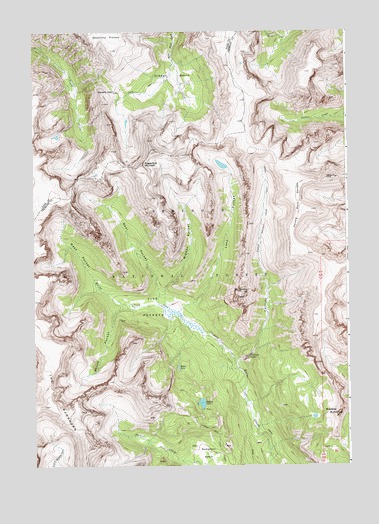 Five Pockets, WY USGS Topographic Map
