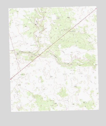 Five Wells Ranch, TX USGS Topographic Map