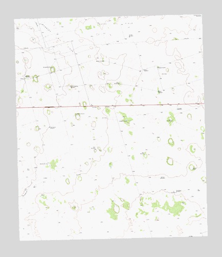Five Wells Ranch SE, TX USGS Topographic Map