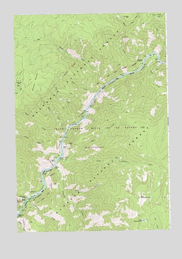 Fivemile Bar, ID USGS Topographic Map