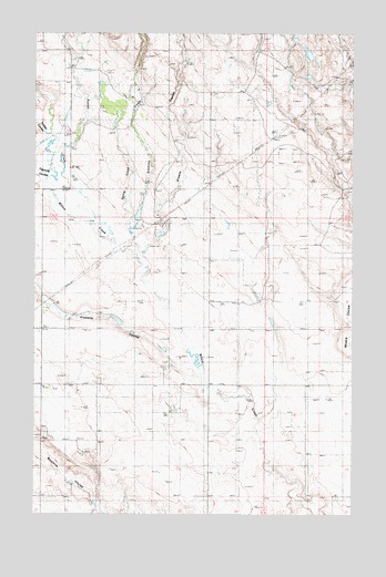 Fivemile Coulee East, MT USGS Topographic Map