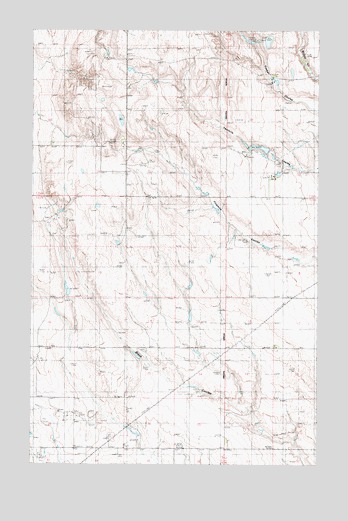 Fivemile Coulee West, MT USGS Topographic Map
