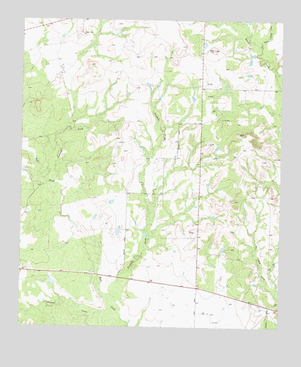 Fivemile Creek, TX USGS Topographic Map