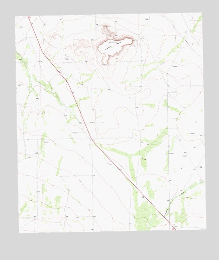 Fivemile Mesa, TX USGS Topographic Map