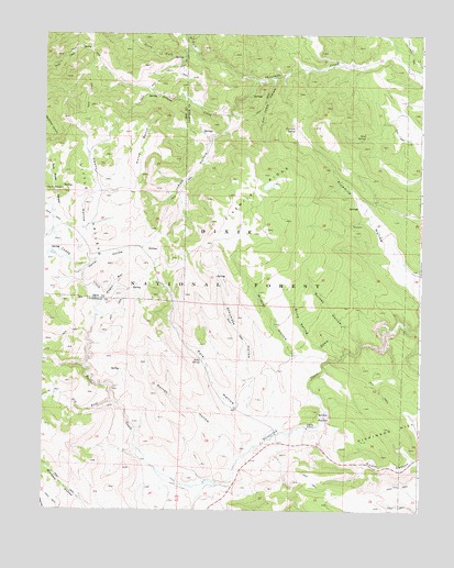 Fivemile Ridge, UT USGS Topographic Map