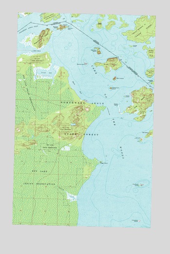 Flag Island, MN USGS Topographic Map