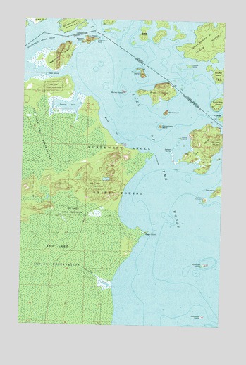 Flag Island, MN USGS Topographic Map