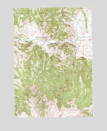 Flag Peak, WY USGS Topographic Map