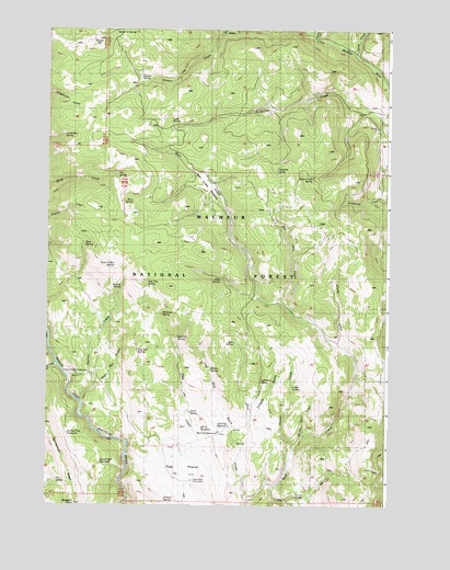 Flag Prairie, OR USGS Topographic Map