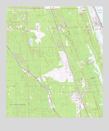 Flagler Beach West, FL USGS Topographic Map