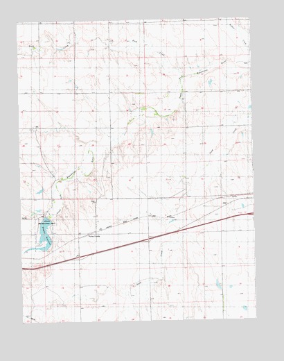 Flagler Reservoir, CO USGS Topographic Map