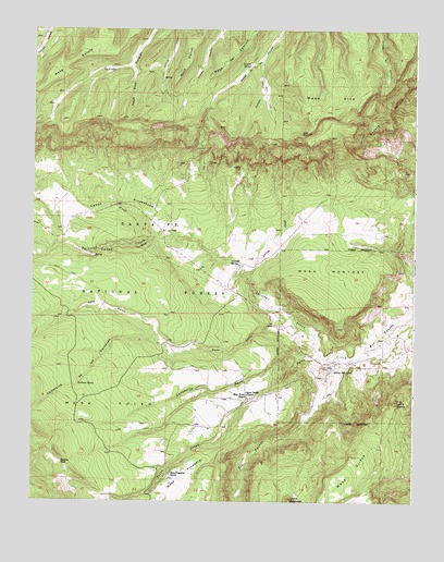 Arroyo Del Agua, NM USGS Topographic Map