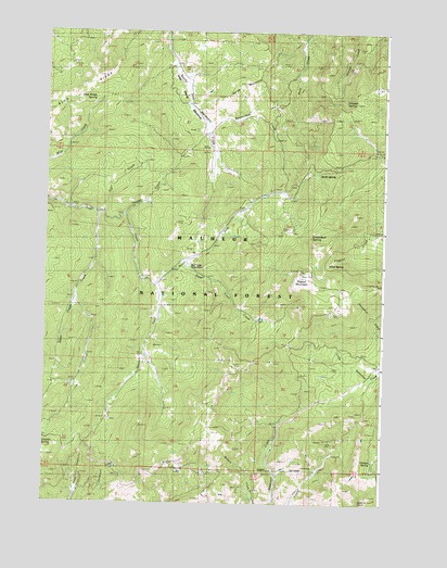 Flagtail Mountain, OR USGS Topographic Map