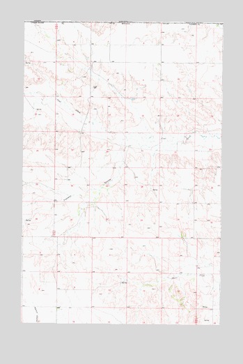 Flaherty Coulee, MT USGS Topographic Map