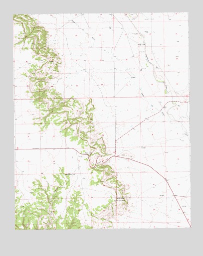Arroyo Del Alamo, NM USGS Topographic Map