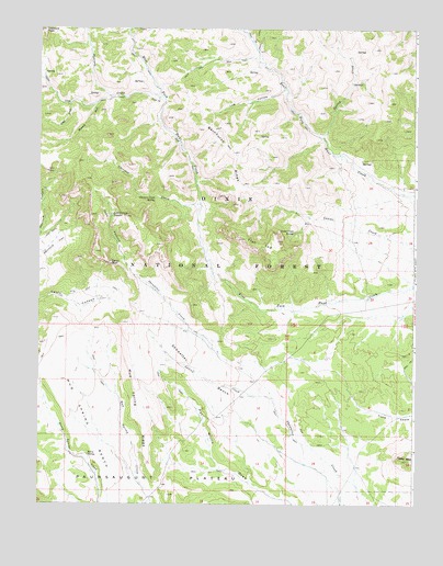 Flake Mountain West, UT USGS Topographic Map