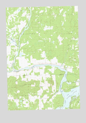 Flambeau Ridge, WI USGS Topographic Map