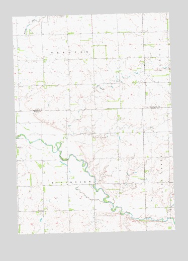 Flandreau NW, SD USGS Topographic Map