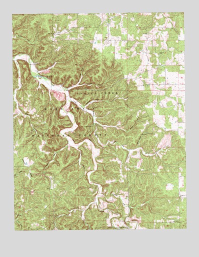 Flat, MO USGS Topographic Map