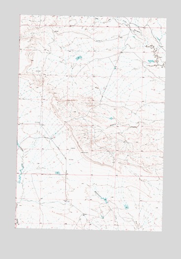 Flat Bottom Coulee NE, MT USGS Topographic Map