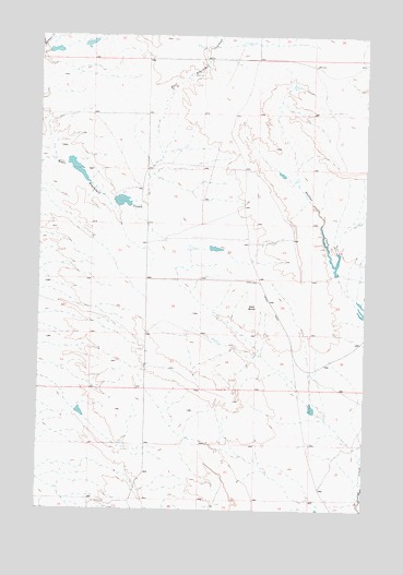 Flat Bottom Coulee NW, MT USGS Topographic Map