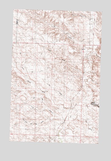 Flat Coulee, MT USGS Topographic Map