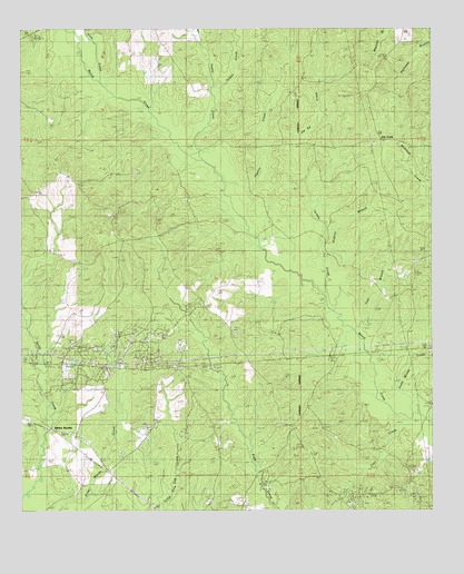 Flat Creek, LA USGS Topographic Map