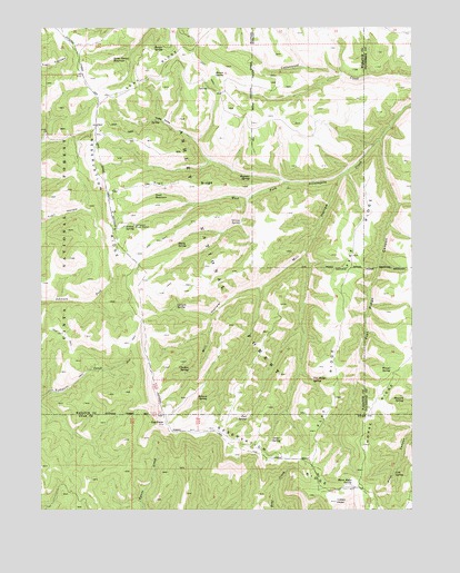 Flat Ridge, UT USGS Topographic Map