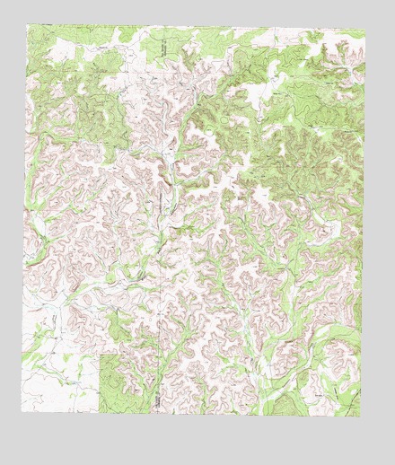 Flat Rock Creek NW, TX USGS Topographic Map
