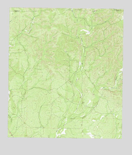 Flat Rock Creek South, TX USGS Topographic Map