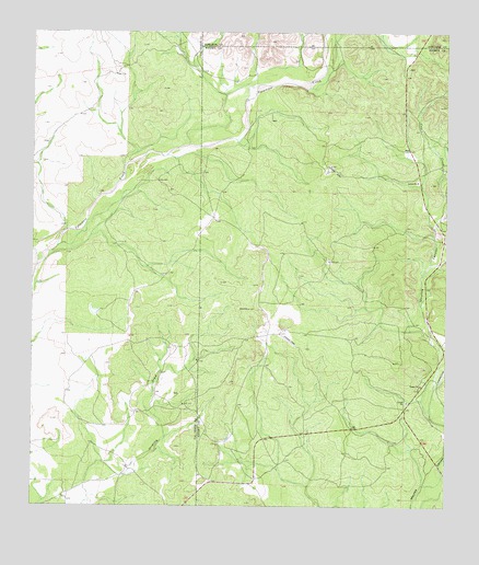 Flat Rock Creek SW, TX USGS Topographic Map