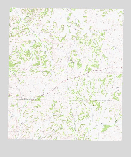 Flat Rock Draw SE, TX USGS Topographic Map