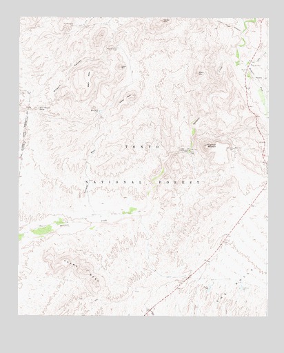 Adams Mesa, AZ USGS Topographic Map