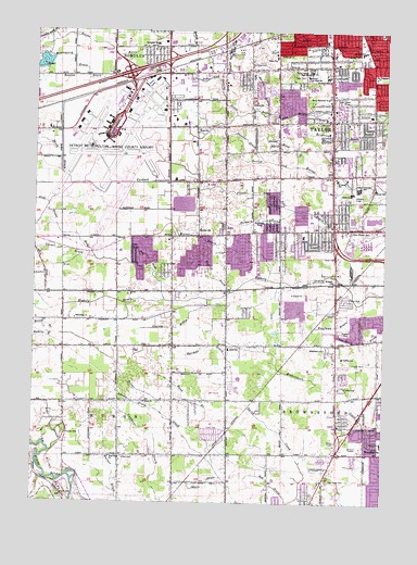 Flat Rock NE, MI USGS Topographic Map