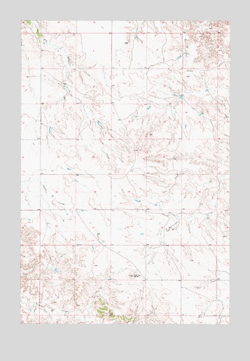 Flat Top Butte, MT USGS Topographic Map