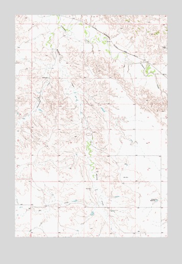 Flat Top Butte NE, MT USGS Topographic Map