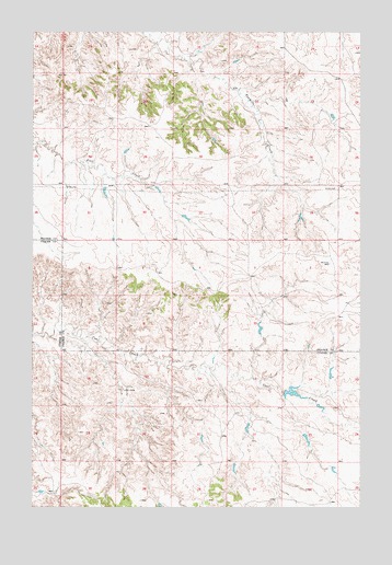 Flat Top Butte SW, MT USGS Topographic Map
